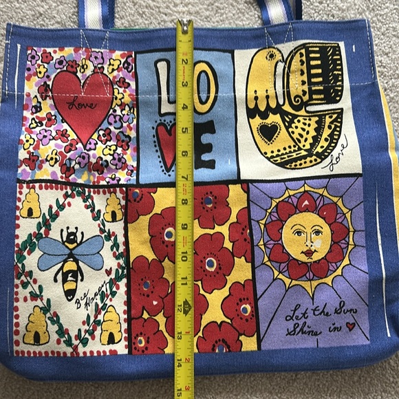 Brighton You Warm My Heart Canvas Tote with Inside Zippered Pocket, NWOT - Picture 7 of 9